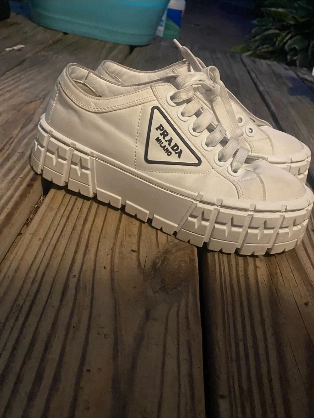 👟DOUBLE WHEEL RE-NYLON GABARDINE Inspired Platform Sneakers!! 🤩 high quality!!